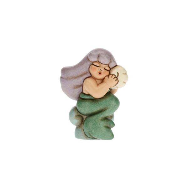 Thun - Sirena magica all'ascolto con conchiglia, Capelli Blu, piccolo