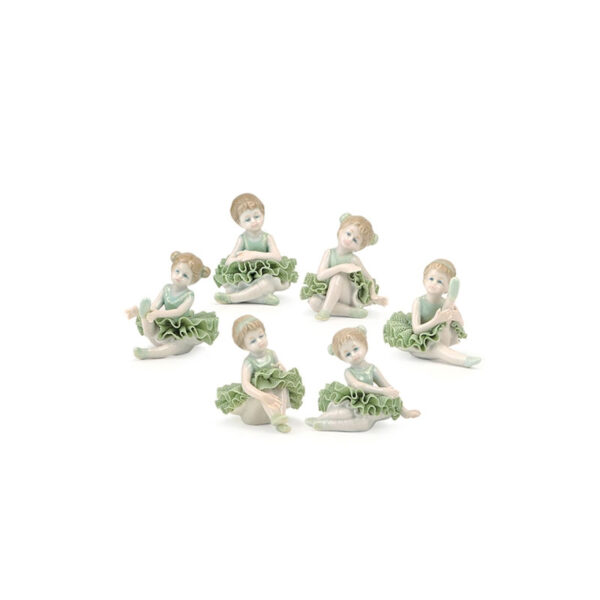 Hervit - Ballerina porcellana 7 cm Verde ass.