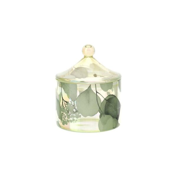 Hervit - Glass container 9.5x12 cm - Botanic Pagoda Yellow