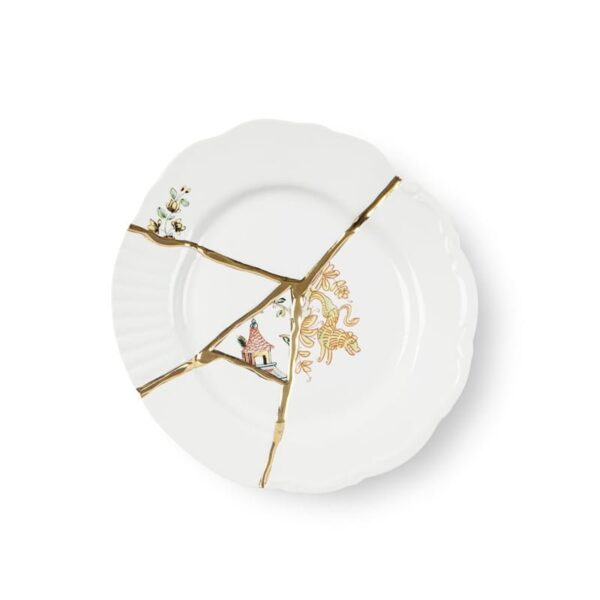 Seletti - Piatto Da Frutta In Porcellana 21 cm - Kintsugi