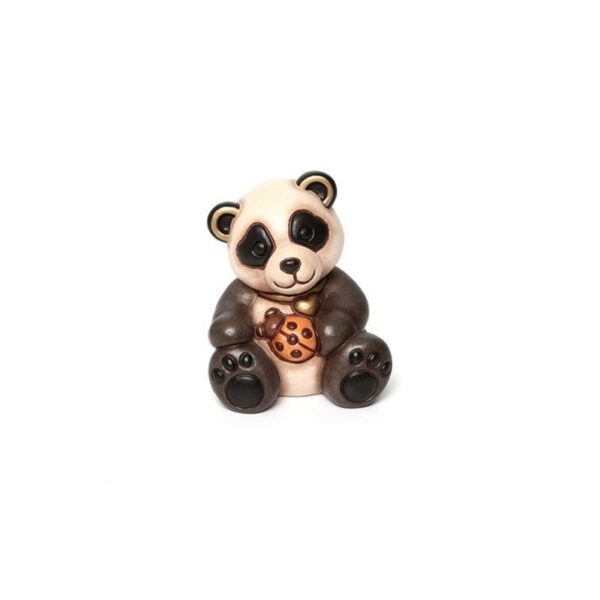 Thun - Panda piccolo con coccinella Bianco/Nero