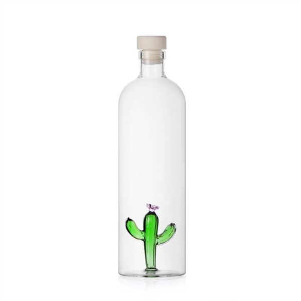 Ichendorf Milano - Bottiglia con tappo cactus verde - Desert plants
