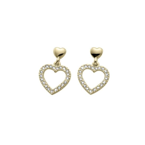 Crystalp - Orecchini Pendenti Amore, Gold