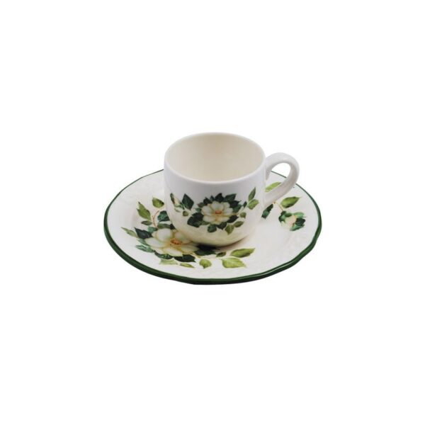 Tiffany Boutique - Tazza caffè con piattino - Country Camelie