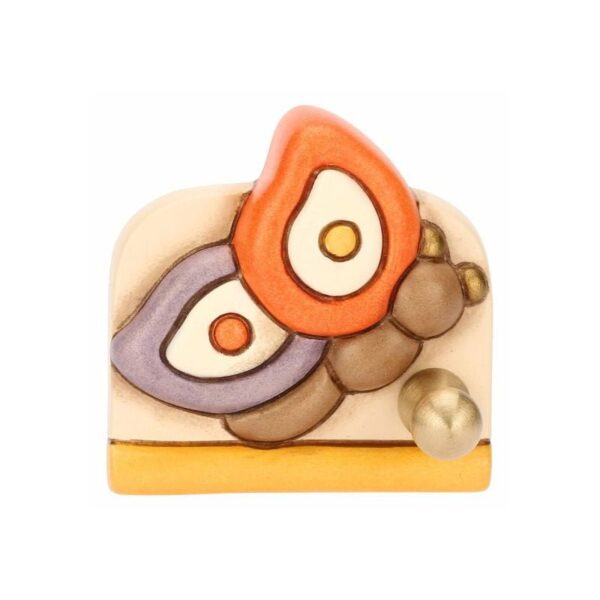 Thun - Appendi strofinacci con farfalla Leyla in ceramica - Country