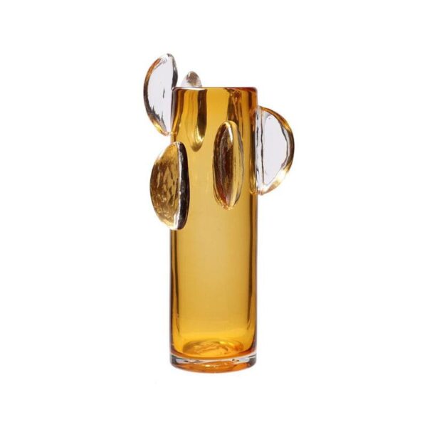 Rituali Domestici - Vaso medio ambra in vetro 16x37 cm - Ghiaccioli