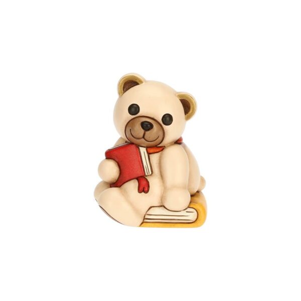 Thun - Teddy con libro in ceramica