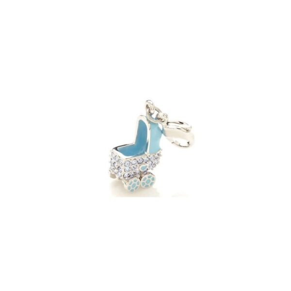 Swarovski - Ciondolo carrozzina Azzuro