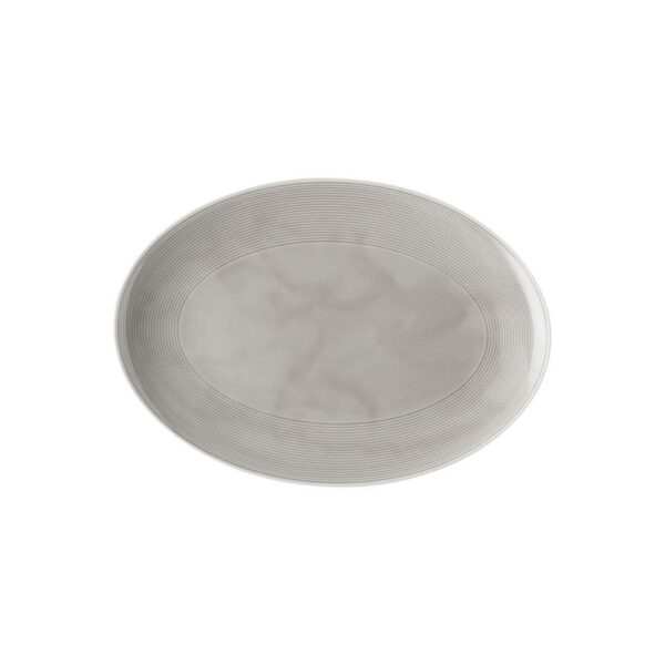 Thomas - Piatto ovale in porcellana 34 cm - Loft Moon Grey