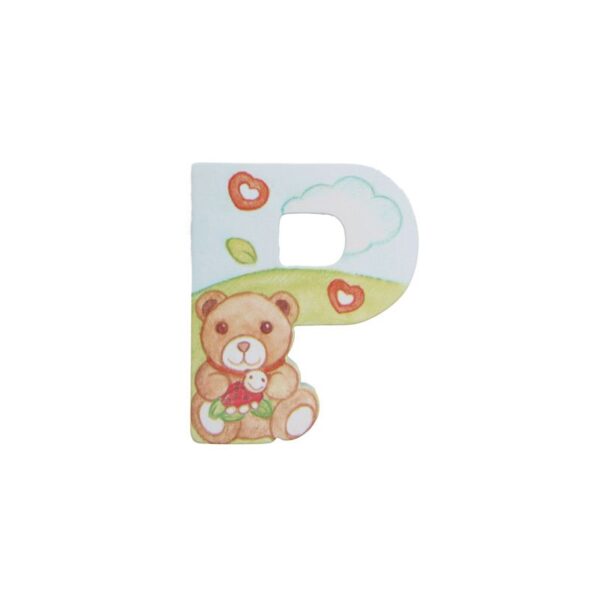 Thun - Lettera P in legno da parete