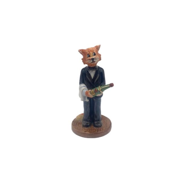 Paris Royal - Statuina gatto porcellana Walter Waiter - Funnycats