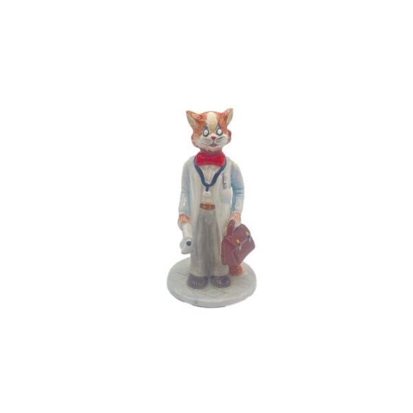 Paris Royal - Statuina gatto porcellana Victor Doctor - Funnycats