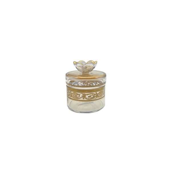 Montenapoleone Marke - Glas Jar 10 cm Bernstein - Pompadur