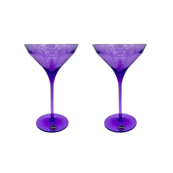 Italesse - Set 2 Coppe Martini in policarbonato 270 cc Viola - Martini Beach