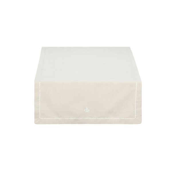 La Porcellana Bianca - Runner in cotone 45x140 cm Ecru Ammanto