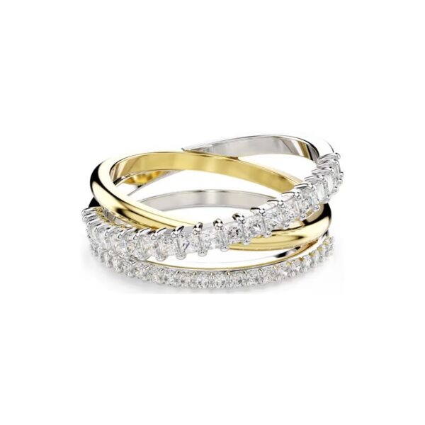 Swarovski - Anello Hyperbola Taglio misto, Bianco, Mix di finiture, 55
