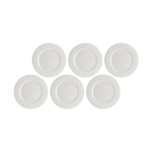The white porcelain - set 6 plans porcelain plans 27 cm - call