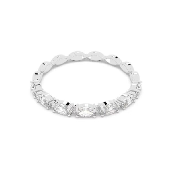 Swarovski - Anello Vittore Marquise, bianco, placcatura rodio 58