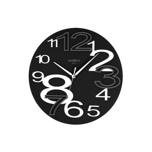Rexartis - Orologio da parete Young Nero cm. 32