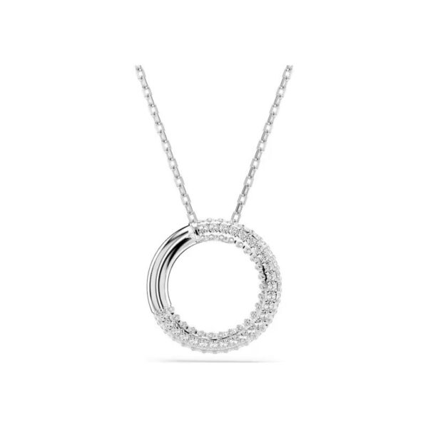 Swarovski - Pendente Dextera Pavé, Bianco, Placcato rodio