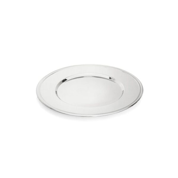 Alessi - plato de servicio redondo de 30 cm de acero inoxidable