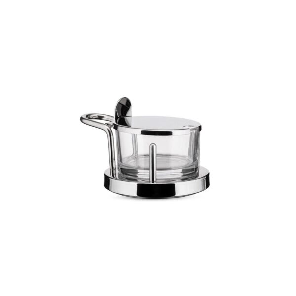 Alessi - Formaggiera acciaio inox e vetro cristallino, satinato
