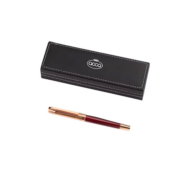 Acca - Penna con Astuccio in pelle Nero
