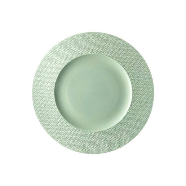 Rosenthal - flache Platte mit Grundwasserleiter 28 cm - Kumi Minzton