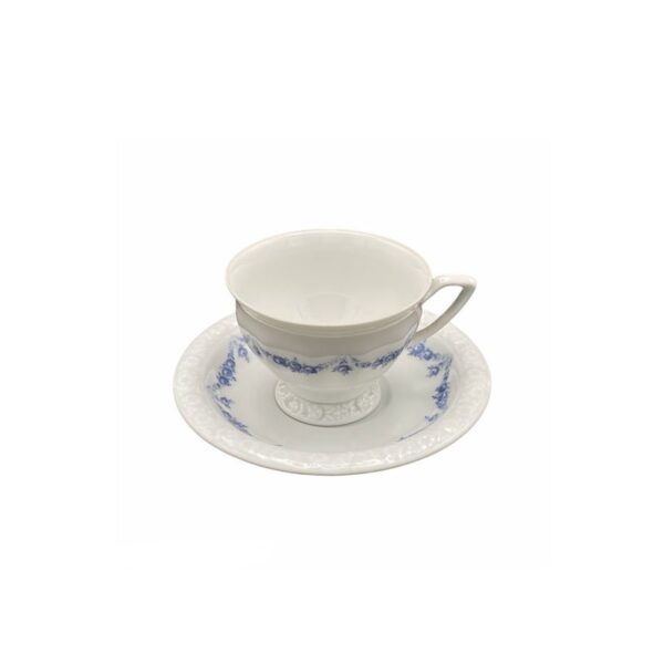 Rosenthal - Tazza Caffè con piattino - Maria Rosenkante Blau