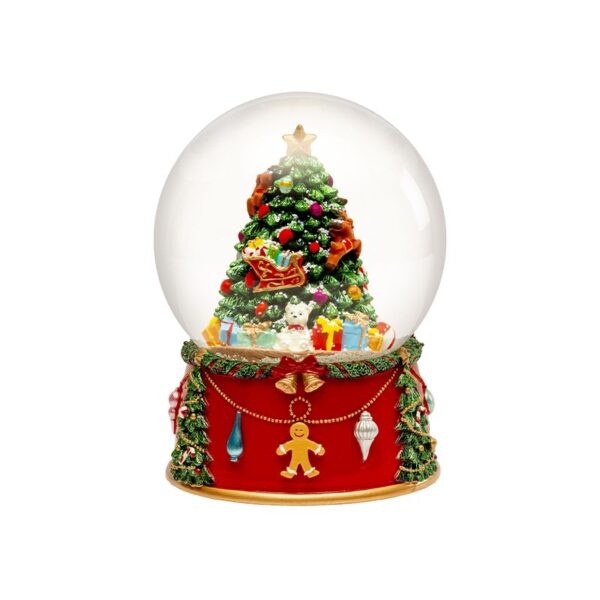 Lamart - Palla di vetro Carillon con Albero 16,5 cm
