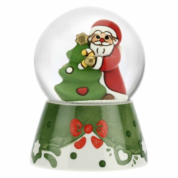 Thun - Palla di Vetro con Neve e Babbo Natale