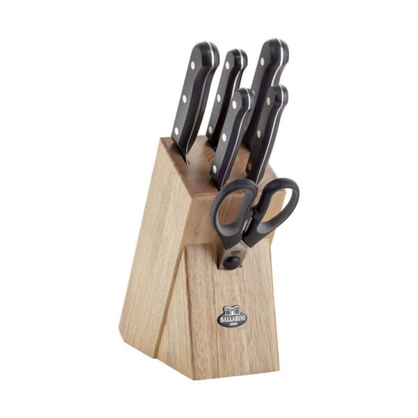 Ballarini Cesano Set di coltelli con ceppo 7 pz. Naturale