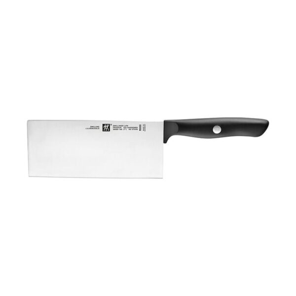 Zwilling Life coltello da cuoco modello cinese liscio 18 cm tagliato a laser nero