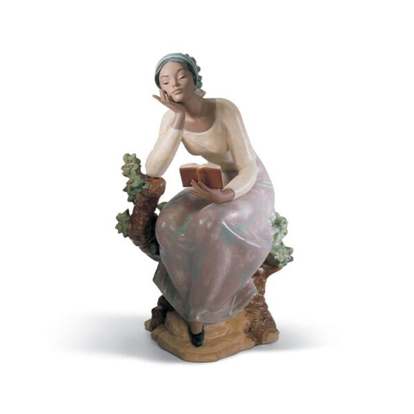 Lladró - Figurina in porcellana Ragazza che legge
