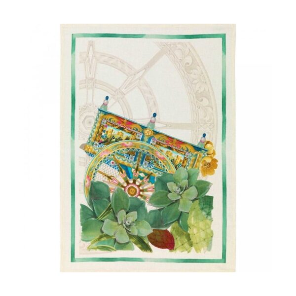 Tessitura Toscana Telerie - Strofinaccio Mediterraneo carretto cm 50x70