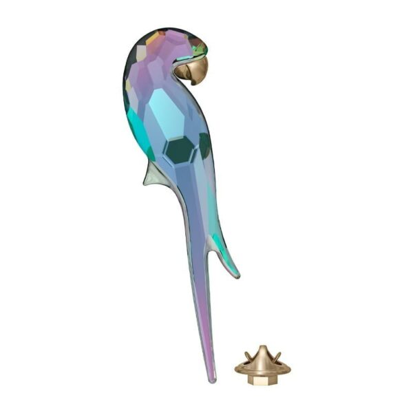 Swarovski Jungle Beats Magnete Pappagallo, Verde lucido, Grande