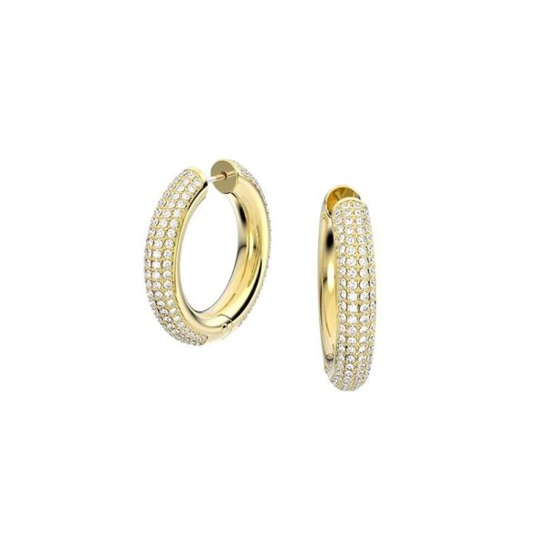 Swarovski - Orecchini a cerchio Dextera, Bianco
