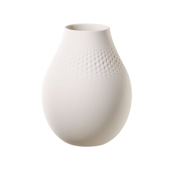 Villeroy & Boch - Vaso Perle Alto 16x16x20cm - Manufacture Collier Blanc