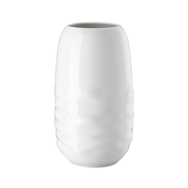Rosenthal - Jarrón de porcelana de 25 cm - Waves Weiss