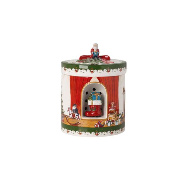 Villeroy &amp; Boch - Gran caja redonda &quot;2021&quot; 17x17x22 cm - juguetes de Navidad