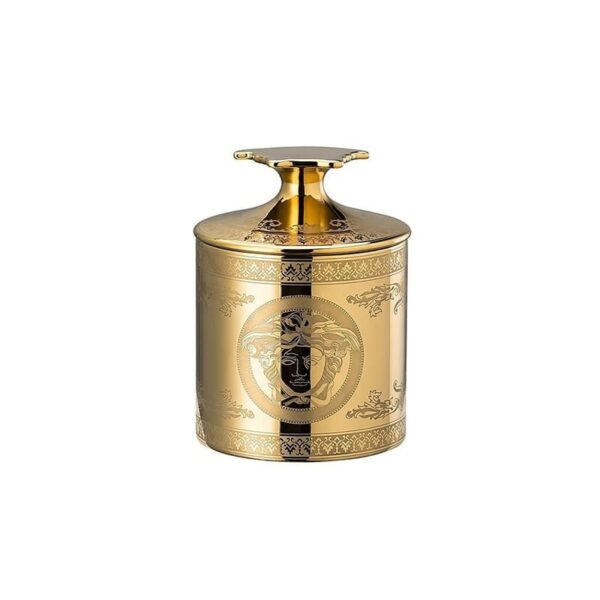 Rosenthal Versace - Candelero con velas perfumadas 2 PCS Golden Medusa