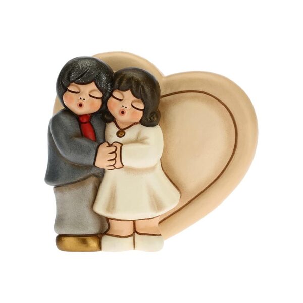 Thun - Coppia sposini anniversario con cuore personalizzabile