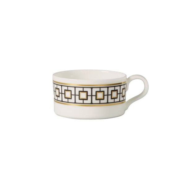 Villeroy &amp; Boch - Copa de té, 230 ml, Blanco -Black -Gold - MetroChic