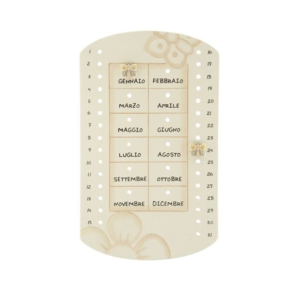 Thun - Calendario perpetuo da parete in ceramica Elegance