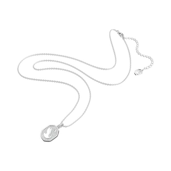 Swarovski - Pendente Signum Cigno, Bianco, Placcato rodio
