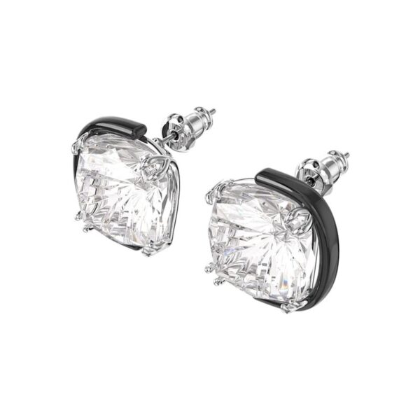 Swarovski - Orecchini a lobo Harmonia Cristalli taglio Cushion, Bianco, Mix di placcature