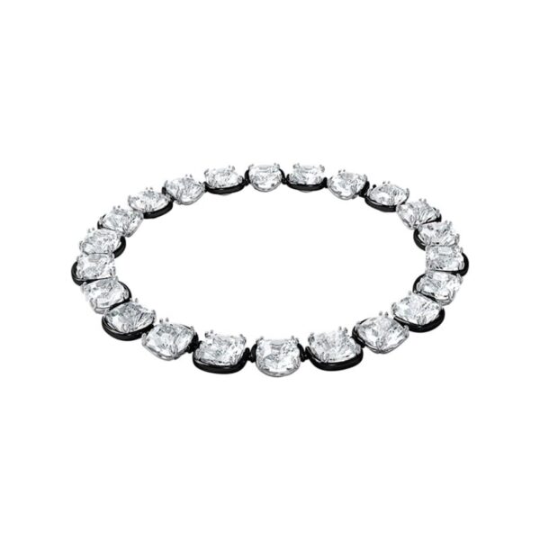 Swarovski - Girocollo Harmonia Cristalli taglio Cushion, Bianco, Mix di placcature
