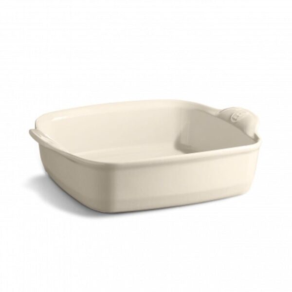 Emile Henry - Pirofila quadrata Argilla 24 cm