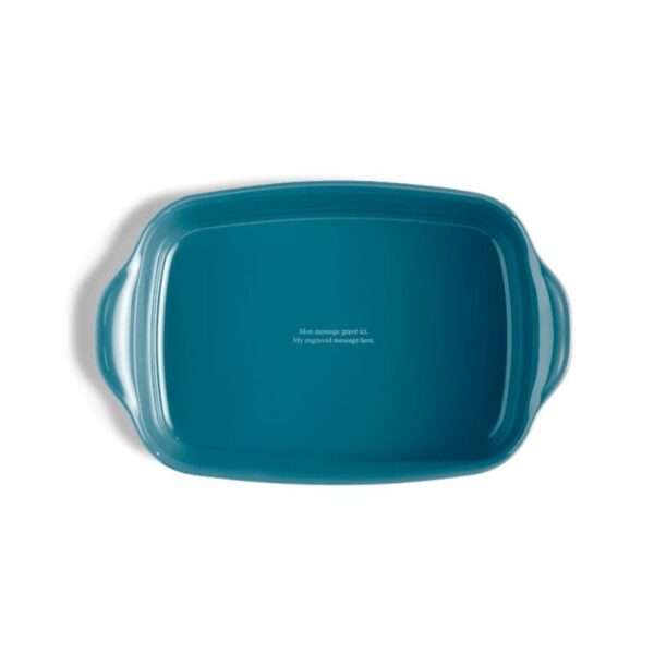 Emile Henry - Pirofila media Rettangolare turchese 36 x 23 cm
