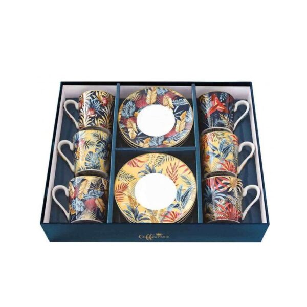 Easy Life - Set 6 Tazzine 100 ml in porcellana Equatorial